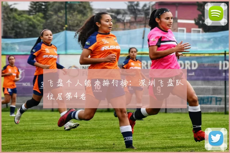 飞盘个人能力排行榜：深圳飞盘队位居第4名